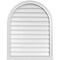 Ekena Millwork Round Top Surface Mount PVC Gable Vent w/ 2"W x 2"P Brickmould Sill Frame, 28"W x 36"H GVPRT28X3603SN - alternate 1